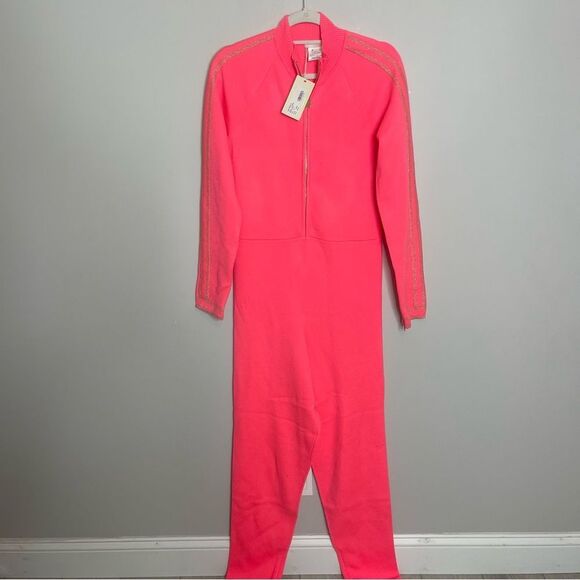 $545 Ramy Brook Pink Bode Ski Suit Size XL NWT - Picture 2 of 7